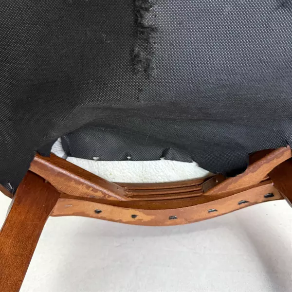 Vintage Flexsteel Victorian Style Red Upholstered Arm Chair