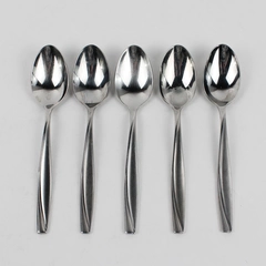 Lot Of 5 Oneida Camlynn Stainless Steel Flatware Soup Spoons (Tablespoons)
