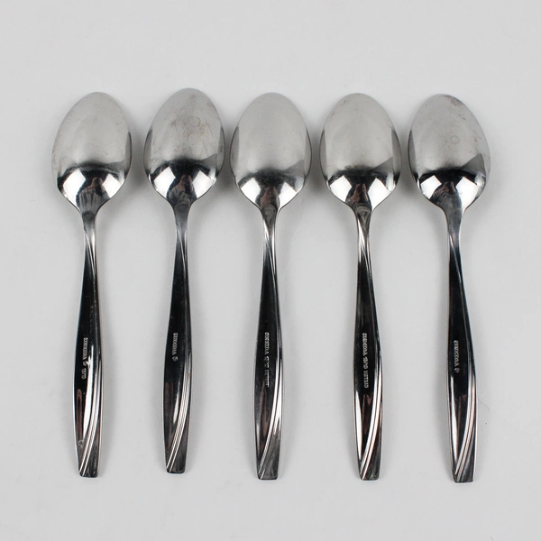 Lot Of 5 Oneida Camlynn Stainless Steel Flatware Soup Spoons (Tablespoons)