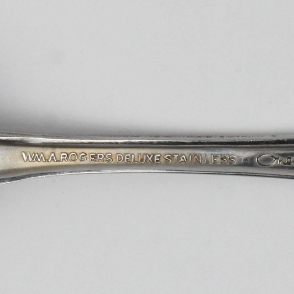 Lot Of 5 William A. Rogers Oneida Mansfield Stainless Flatware Teaspoons 6" Long