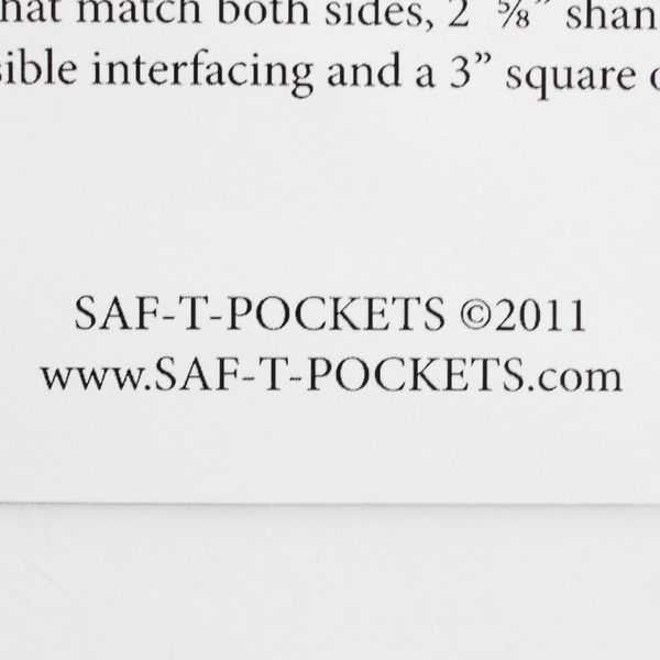 Saf-T-Pockets #2013 Cheri's Reversible Jacket Sewing Pattern Women's (XS-3XL)