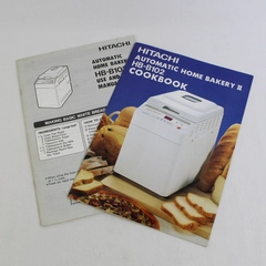 Vintage Hitachi Automatic Home Bakery II HB-B102 1 Cookbook & 1 Manual c.1990
