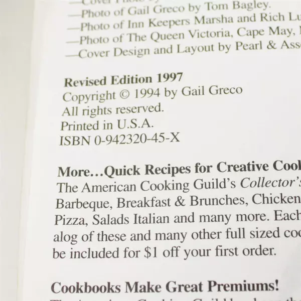 Breakfasts & Brunches by Gail Greco Cookbook - Inn-Style Country Recipes