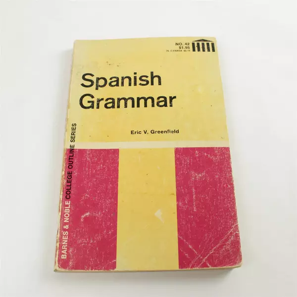 Barnes & Noble College Series Spanish Grammar 1971 