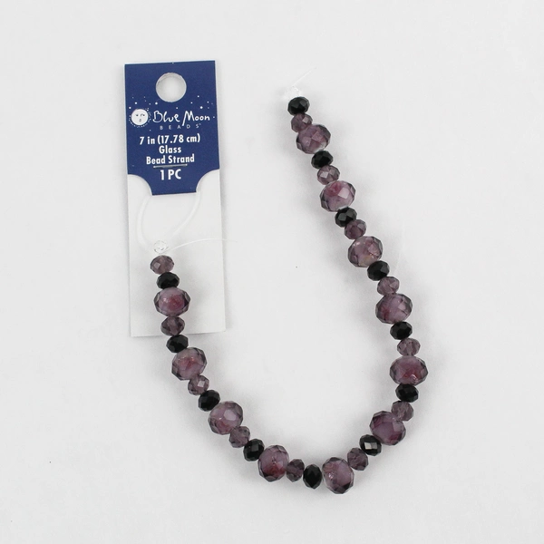 Lot of 4 Glass Bead Strands Hildie & Jo, Blue Moon & Darice, New