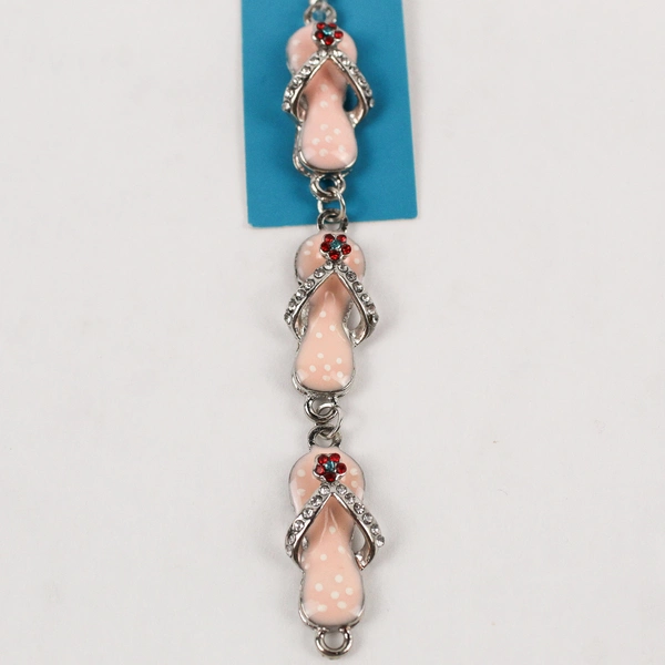 Hildie & Jo Metal Flip Flops Charm Drop, New