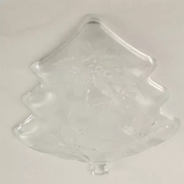 Mikasa Clear Glass Christmas Tree Candy Dish 7.5" Tall 