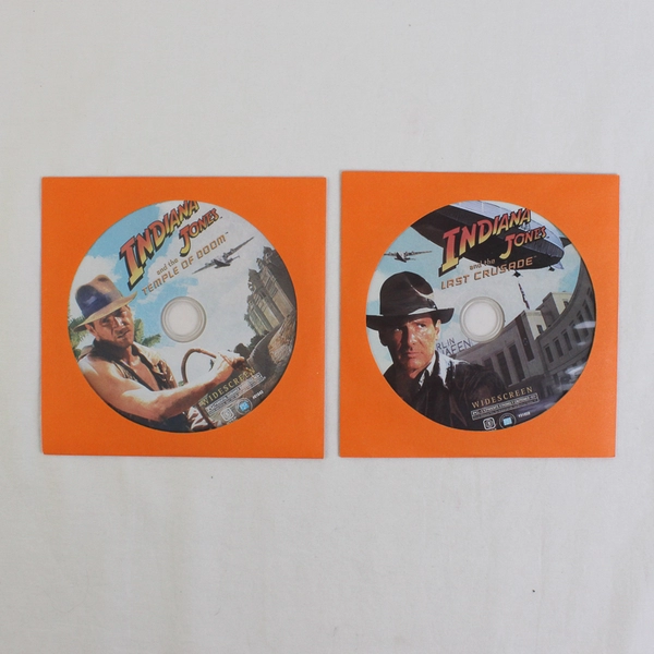 Indiana Jones: Temple Of Doom & Last Crusade (DVD, NTSC, '84 & '89, No DVD Case)