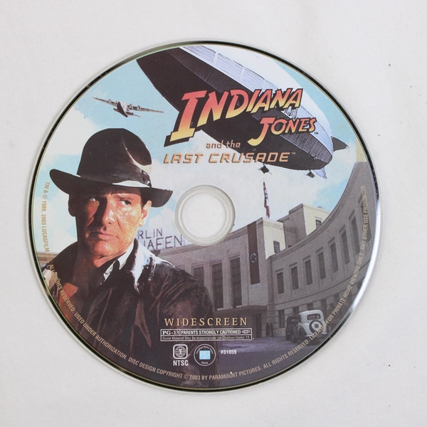 Indiana Jones: Temple Of Doom & Last Crusade (DVD, NTSC, '84 & '89, No DVD Case)