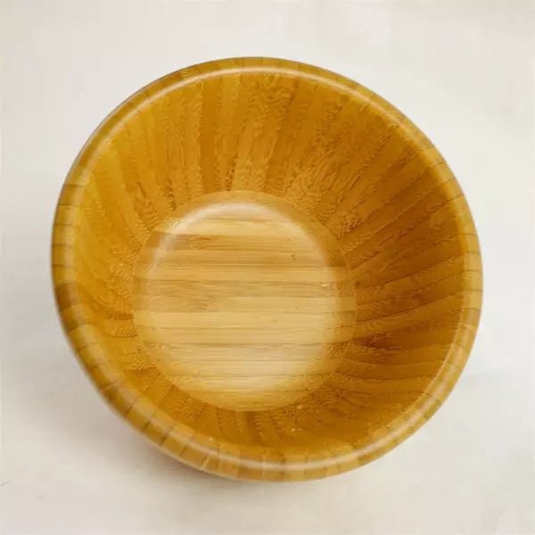 Pampered Chef Bamboo Snack & Dip Bowls Set of 2