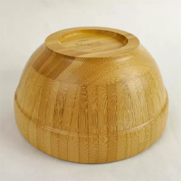 Pampered Chef Bamboo Snack & Dip Bowls Set of 2