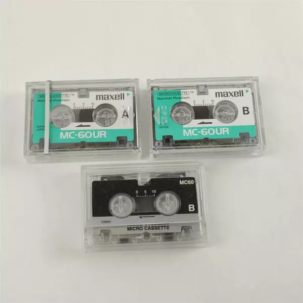 Lot of 7  60min Blank Microcassettes for Dictation Recorders