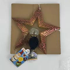 Exhart Solar Filigree Star w/ Crackle Ball Garden Stake