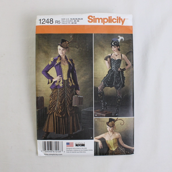 Simplicity Theresa Laquey Costume Designs 1248 Women's Size R5 (14,16,18,20,22)