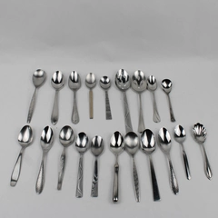 Mixed Lot of 20 Stainless Steel Spoons Wedding Event Flatware
