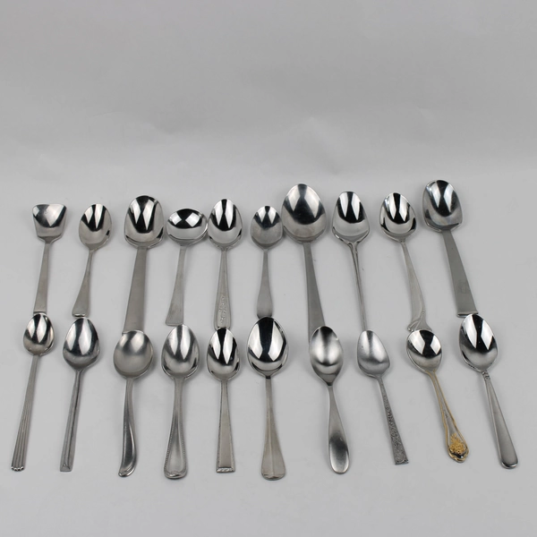 Mixed 20 Pc Lot Stainless Steel Spoons Wedding Event Flatware