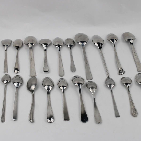 Mixed 20 Pc Lot Stainless Steel Spoons Wedding Event Flatware