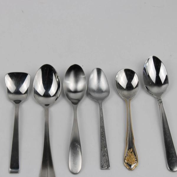 Mixed 20 Pc Lot Stainless Steel Spoons Wedding Event Flatware