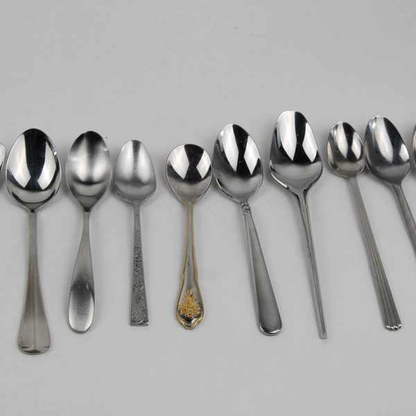 Mixed 20 Pc Lot Stainless Steel Spoons Wedding Event Flatware
