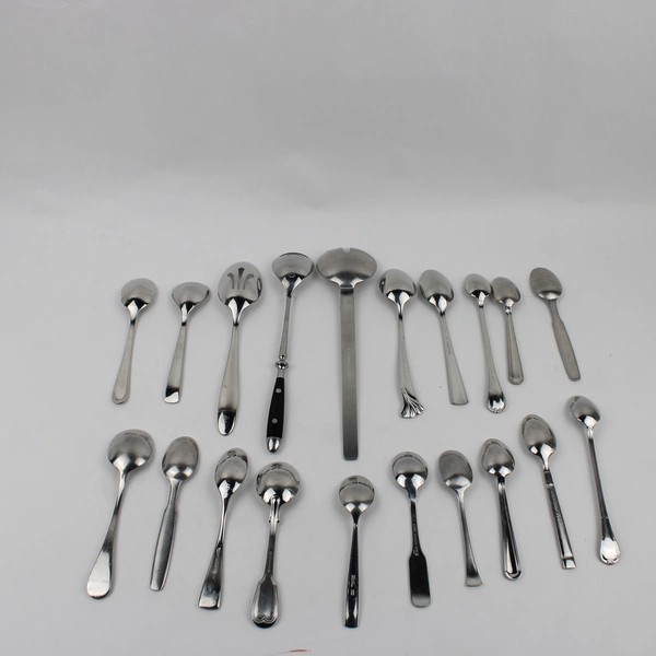 20 Pc Mixed Lot Stainless Steel Spoons Wedding Event Flatware