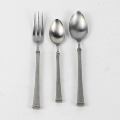 Lot Of 3 Vintage International Pewter Farmington Tablespoon Teaspoon Fork