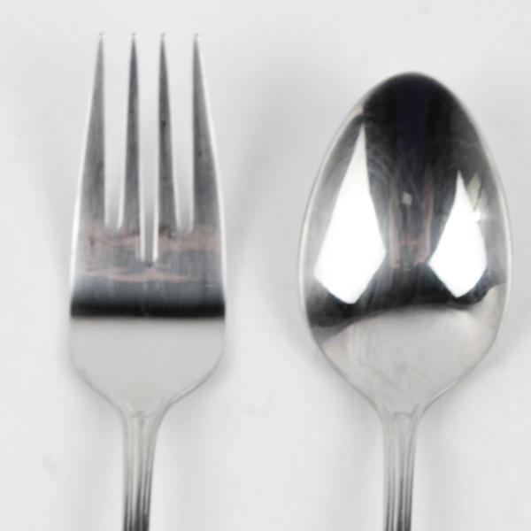 Lot of 2 Cambridge Silver Chatham Glossy Pattern Teaspoon 6.75" Salad Fork 7.25"