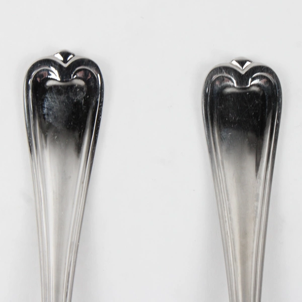 Lot of 2 Cambridge Silver Chatham Glossy Pattern Teaspoon 6.75" Salad Fork 7.25"