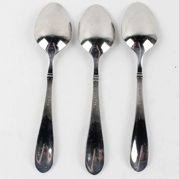 Set of 3 Wallace 18/8 Oval Soup Spoons 7.75"