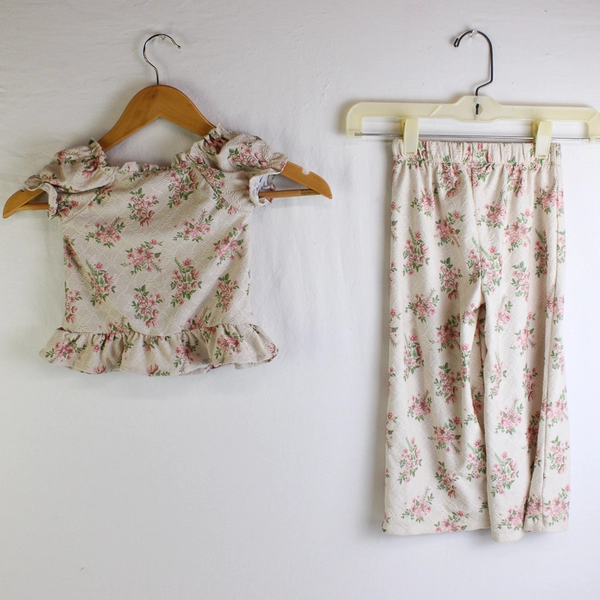 Kate Mack Pink Floral 2-Piece Outfit Girls' Size 3T