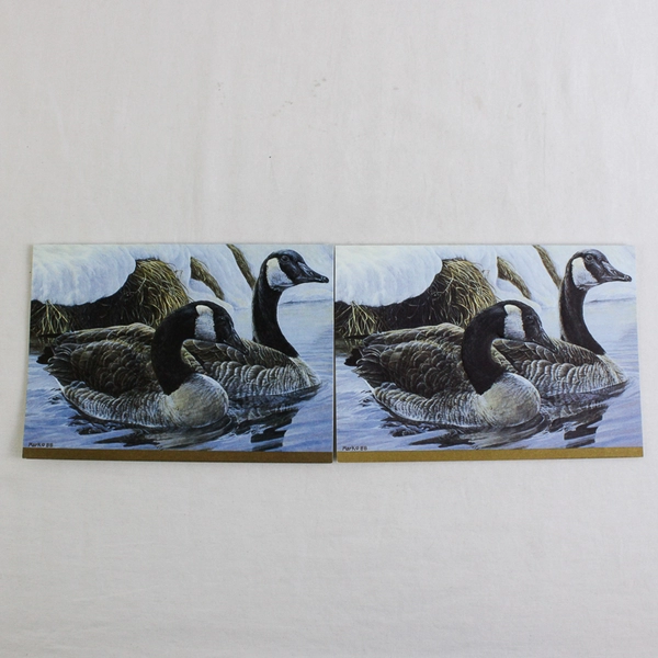 Lot of 5 VTG Cleo Ducks Unlimited Christmas Cards 80s 90s