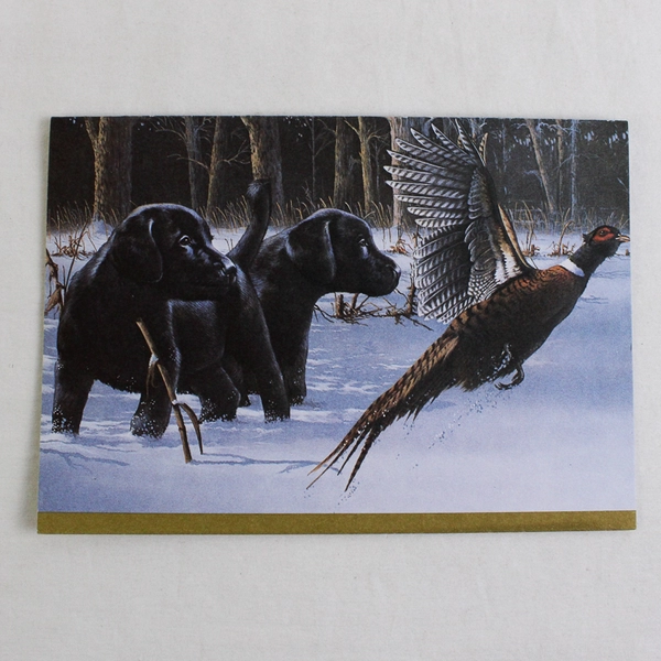 Lot of 5 VTG Cleo Ducks Unlimited Christmas Cards 80s 90s