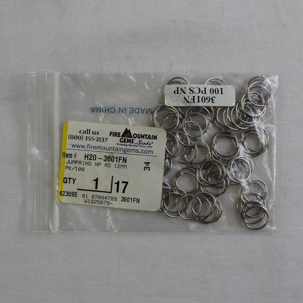 Lot of 2 Fire Mountain Gems Bags of 100 Jump Rings for Crafts/Jewelry