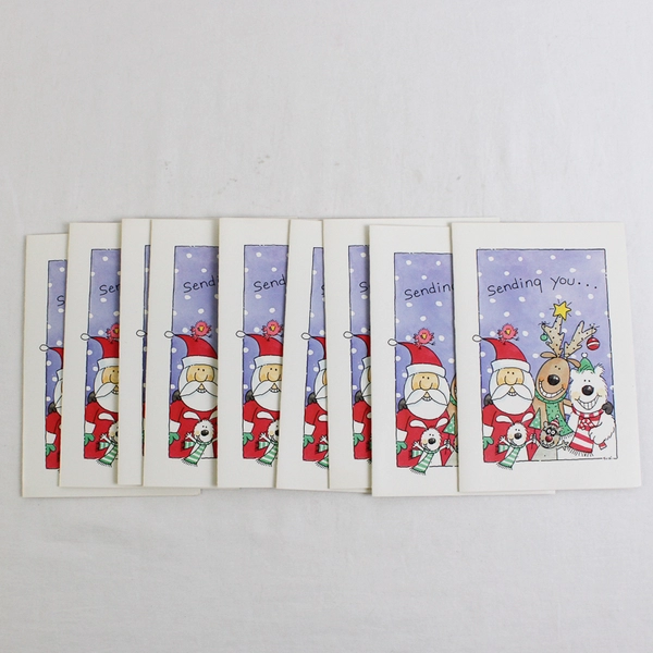 Set of 9 VTG Paper Magic Group Grand Award Seasons Grinnings Christmas Cards