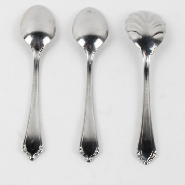 Lot of 3 International Silver Avalon Pattern 2 Teaspoons 1 Sugar Shell Spoon