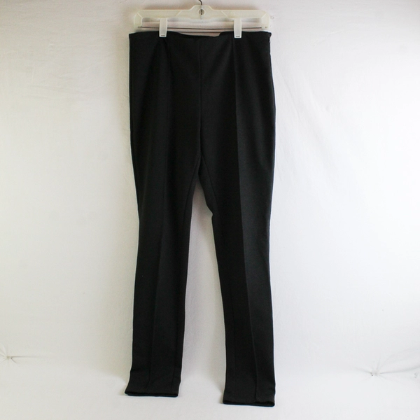 Ellen Tracy Women's 10 Black Pull On Slim Skinny Leg Stretch Dress Pants 