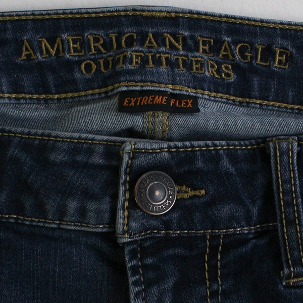 American Eagle Dark Wash Slim Straight Leg Jeans Women's Size 32x34