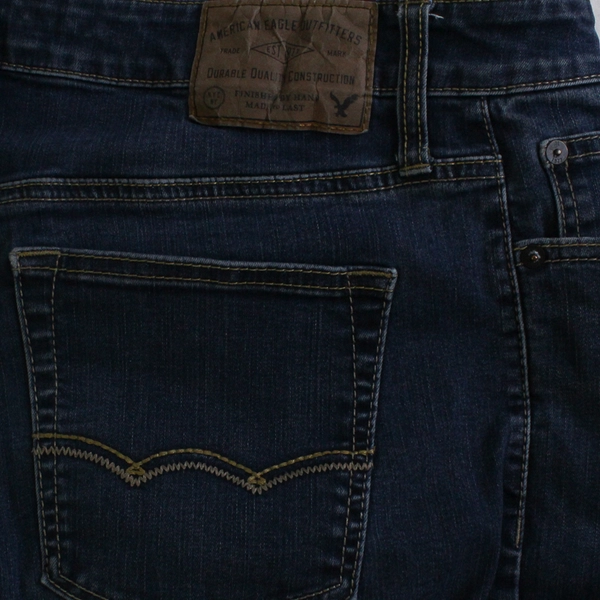 American Eagle Dark Wash Slim Straight Leg Jeans Women's Size 32x34