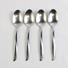 Lot of 4 Oneida Silver Twin Star Pattern Teaspoons 6.25" Stainless Steel