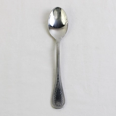 Towle Silver Beaded Antique-Engraved 18/8 Stainless Teaspoon 6.25" Good 