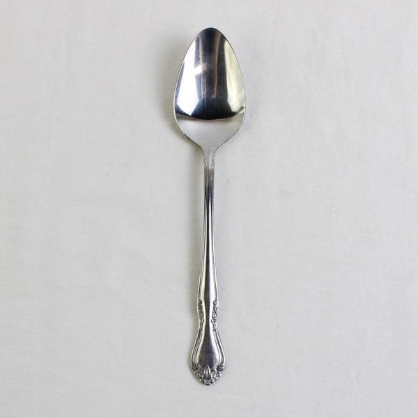 VTG Lifetime Cutlery LCU44 Pat Stainless Oval Shaped Soup Spoon 7.25" Good Rare