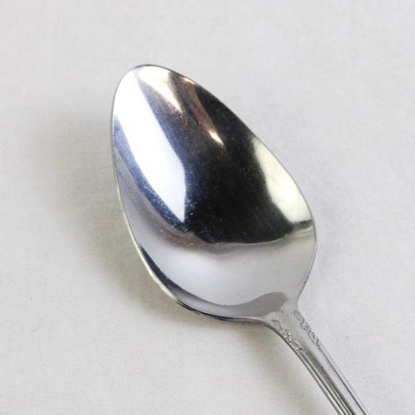 VTG Lifetime Cutlery LCU44 Pat Stainless Oval Shaped Soup Spoon 7.25" Good Rare