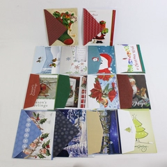 Lot of 14 Christmas Holiday Greeting Cards with Envelopes