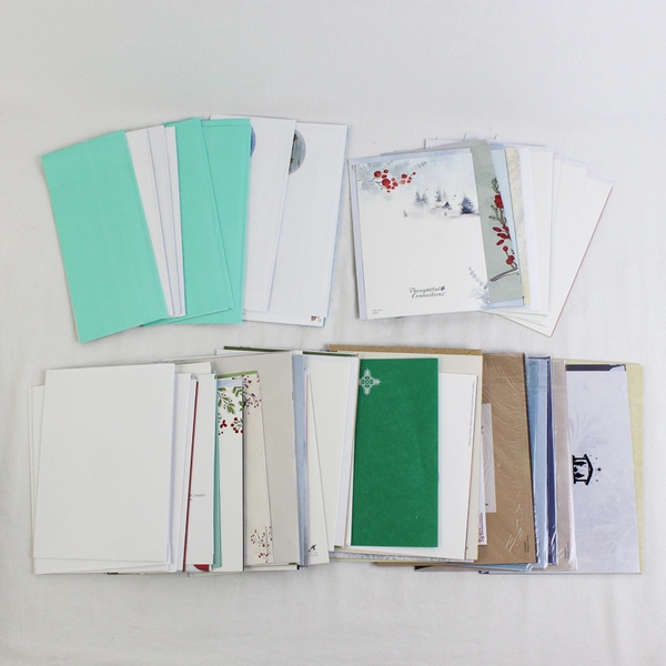 Large Lot of 63 Christmas Holiday Greeting Cards with Envelopes