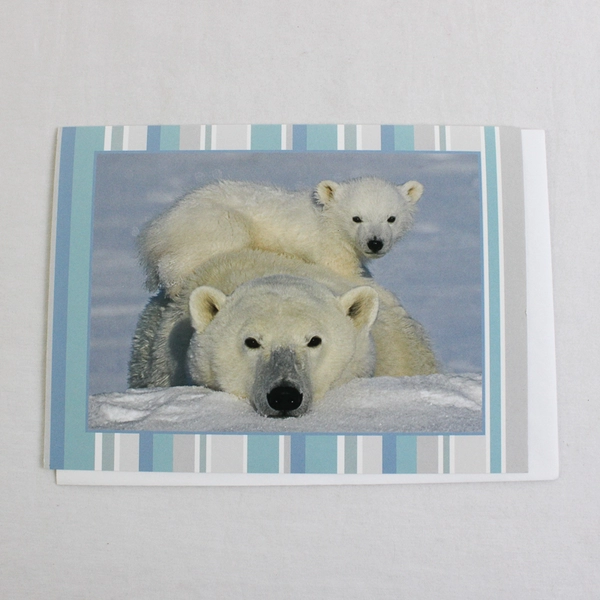 Lot of 4 World Wildlife Fund Christmas Greeting Cards with Envelopes