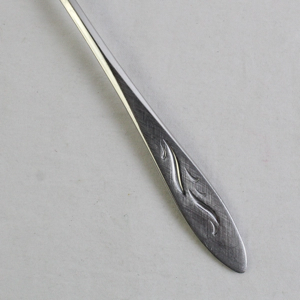 Lot of 3 Oneida Oneidacraft Deluxe Ember Glow Stainless Oval Soup Spoons 6.75"