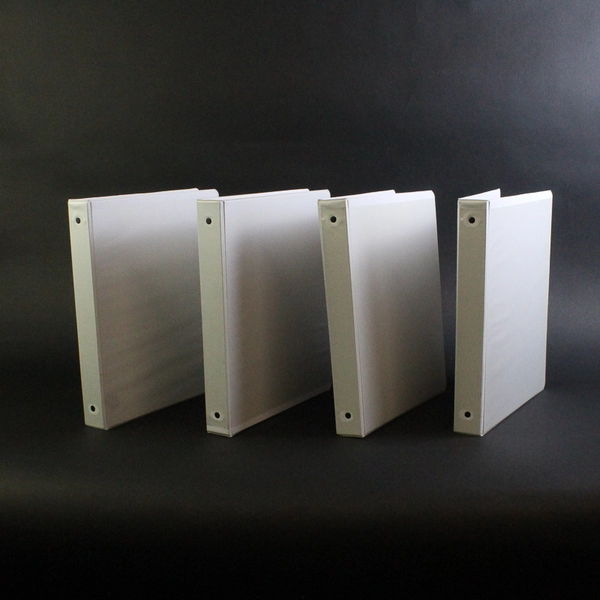 Lot of 4 Wilson Jones White 1-Inch 3-Ring Binders