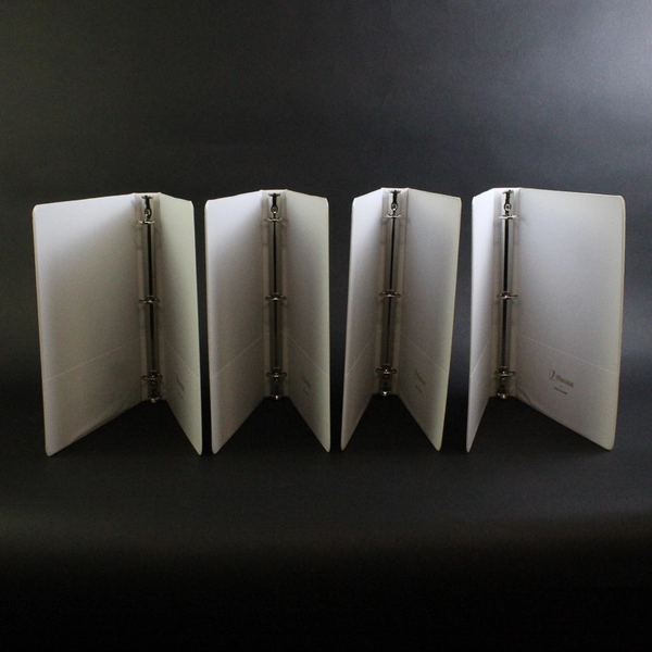 Lot of 4 Wilson Jones White 1-Inch 3-Ring Binders
