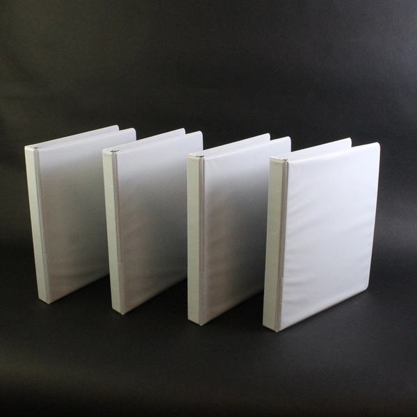Lot of 4 White 1-Inch 3-Ring Binders Unbranded