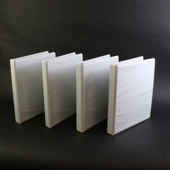 Lot of 4 White 1-Inch 3-Ring Binders Unbranded