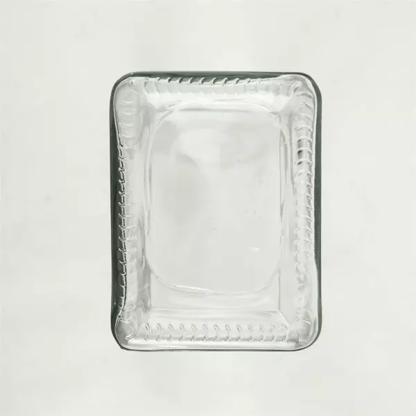Clear Glass Cube Vase 3 x 3.75 x 6 in Modern Square Tabletop Decor